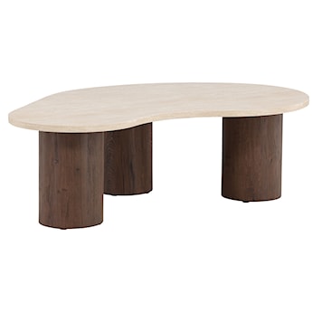 Stolik kawowy Megg 130 cm trawertyn/mokka