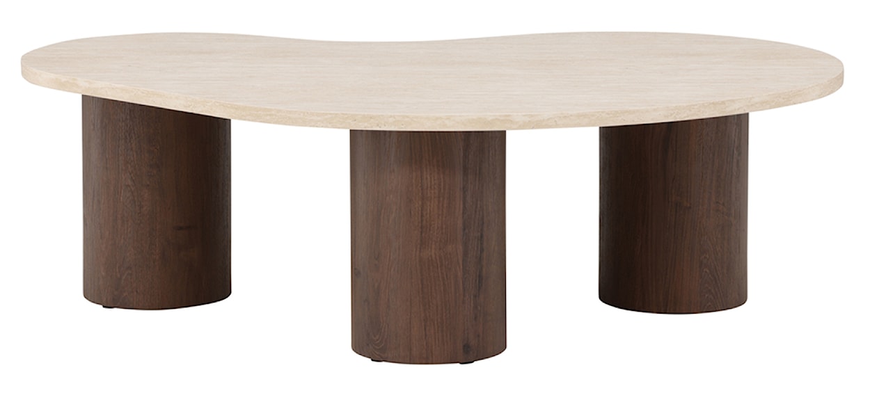 Stolik kawowy Megg 130 cm trawertyn/mokka  - zdjęcie 5