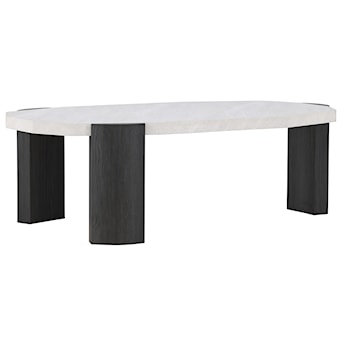Stolik kawowy Kres 125x71 cm jasnoszary/dąb czarny