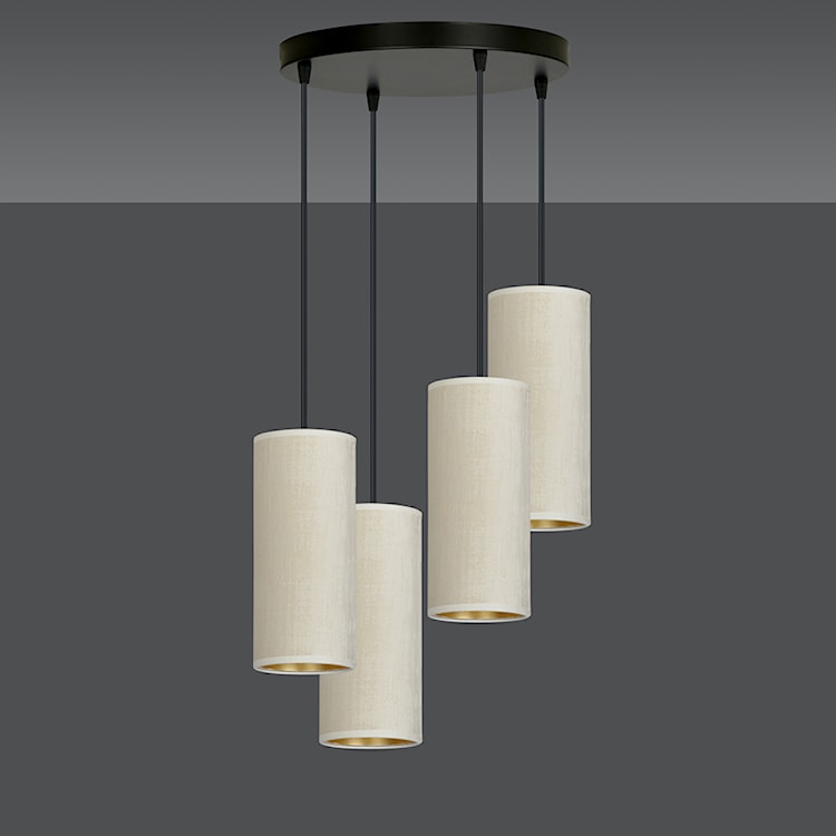 Lampa wisząca Bonett x4 asymetryczna średnica 35 cm biała  - zdjęcie 4
