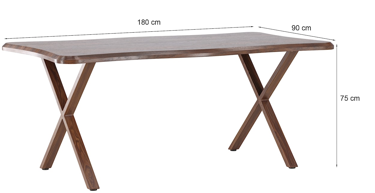 Stół do jadalni Nerra 180x90 cm orzech  - zdjęcie 7