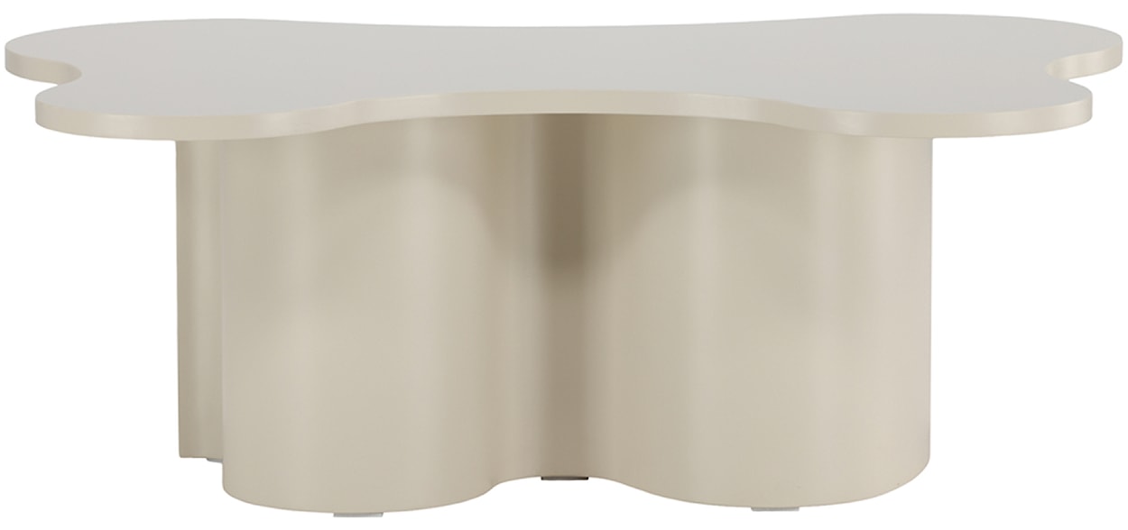 Stolik kawowy Rinae 120x80 cm beżowy z blatem o nieregularnym kształcie  - zdjęcie 5