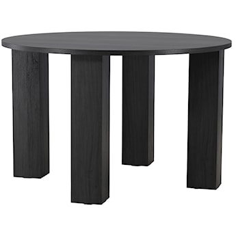 Stół do jadalni Juno okrągły 120 cm dąb czarny