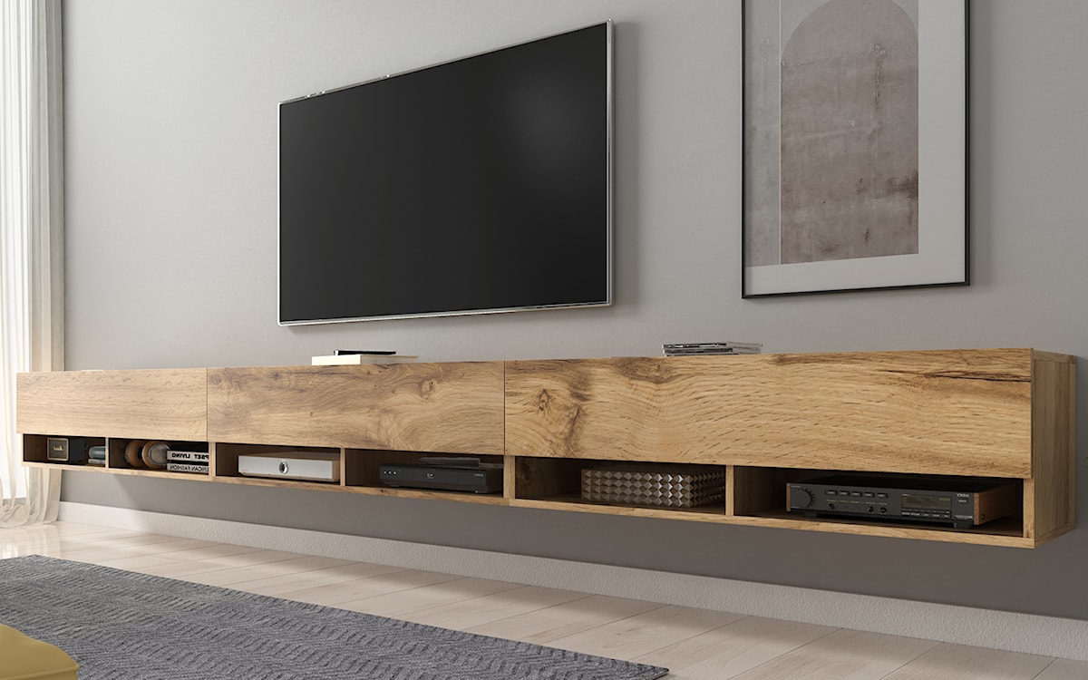 Szafka RTV Wander 300 cm Dąb wotan    - zdjęcie 2