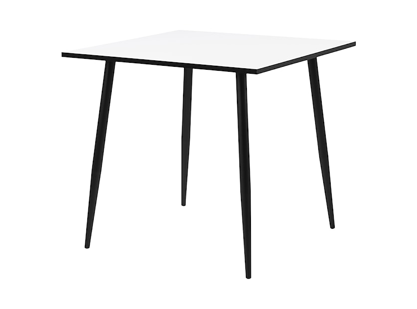 Stół do jadalni kwadratowy Denaser 80x80 cm biały 