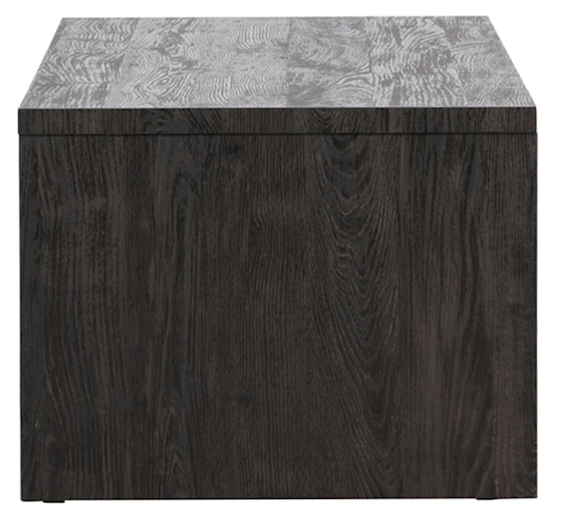 Stolik kawowy Lorren 100x50 cm dąb czarny z półką  - zdjęcie 7