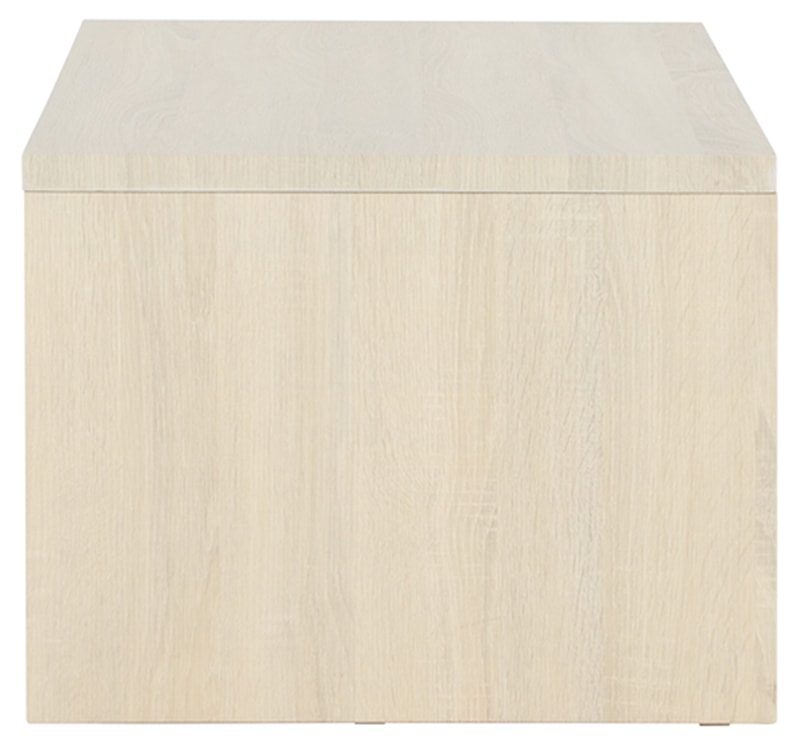 Stolik kawowy Lorren 100x50 cm dąb bielony z półką  - zdjęcie 7