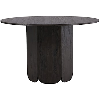 Stół do jadalni Veyla okrągły 120 cm dąb czarny