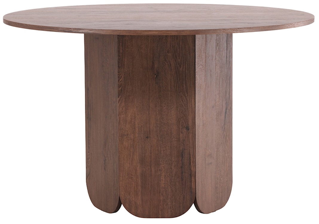 Stół do jadalni Veyla okrągły 120 cm mokka 