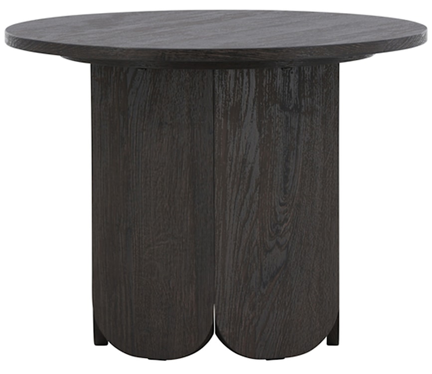 Stolik kawowy Veyla okrągły 60 cm dąb czarny  - zdjęcie 5