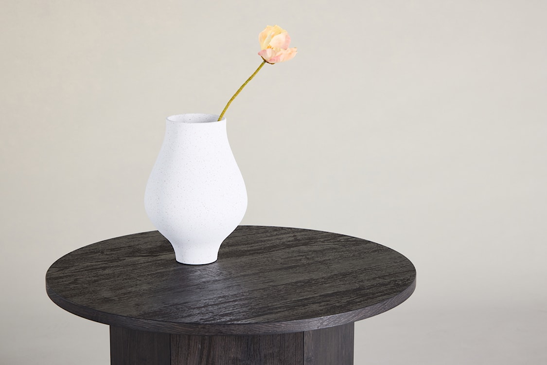 Stolik kawowy Veyla okrągły 60 cm dąb czarny  - zdjęcie 3