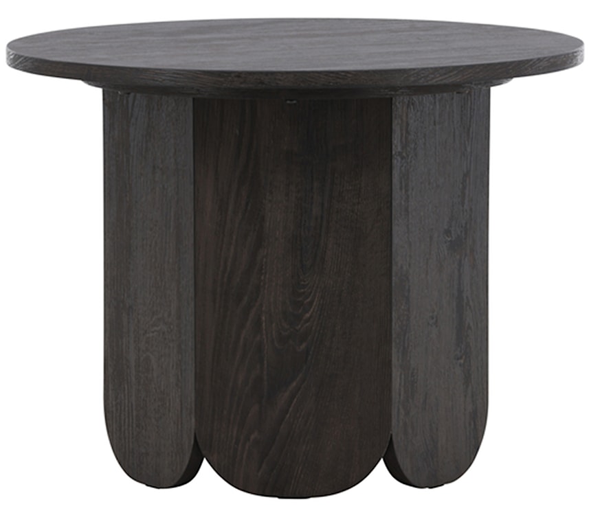 Stolik kawowy Veyla okrągły 60 cm dąb czarny 