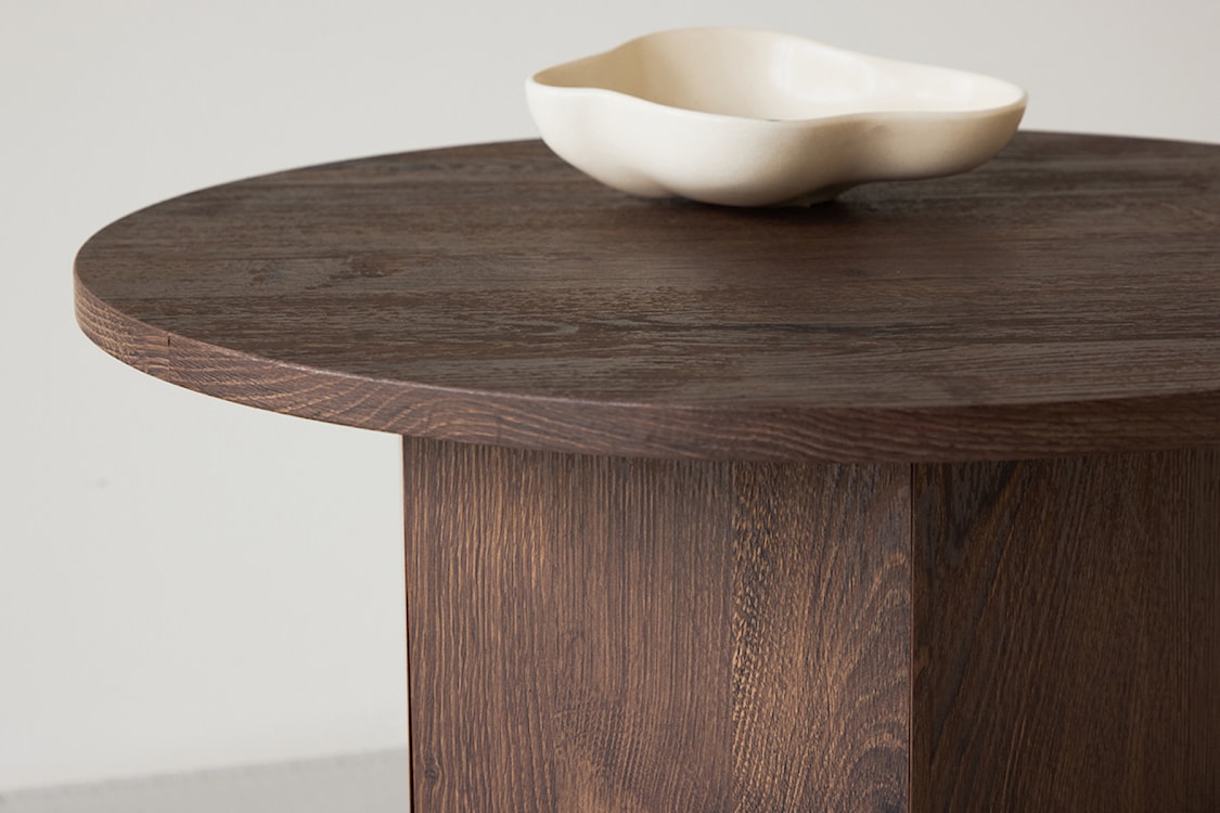 Stolik kawowy Veyla okrągły 60 cm mokka  - zdjęcie 3