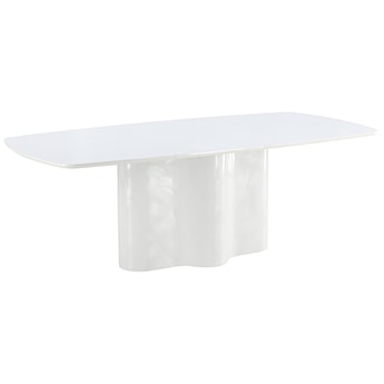 Stół do jadalni Ravinne 220x110 cm biały wysoki połysk