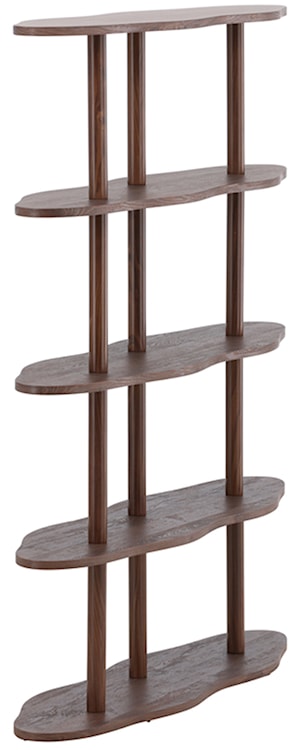 Regał Vorenne 105 cm z czterema półkami orzech  - zdjęcie 8