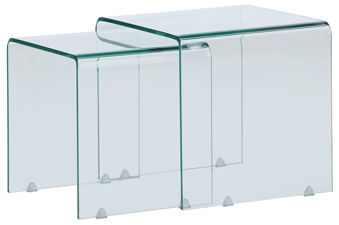 Zestaw stolików kawowych Avarative szklane  - zdjęcie 5