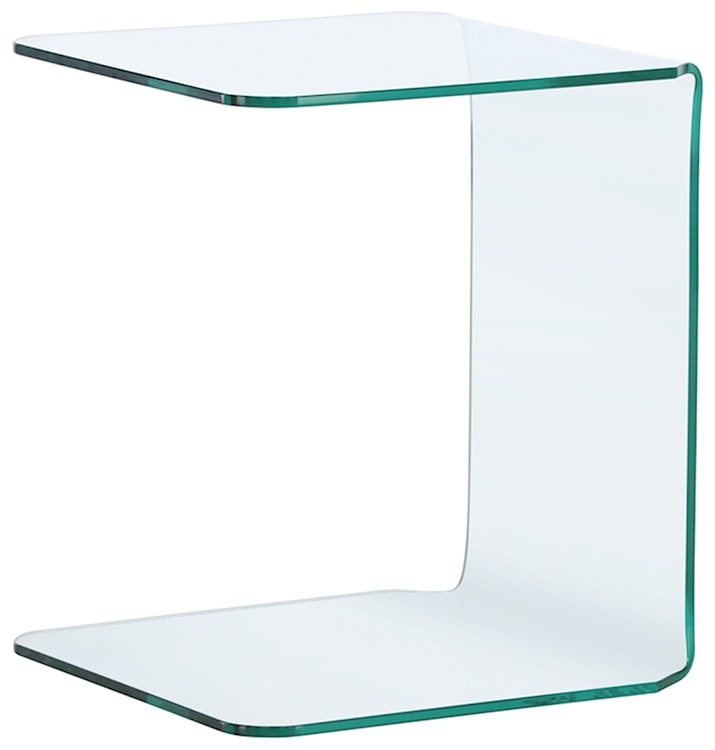 Stolik boczny Avarative 45x45 cm szklany 