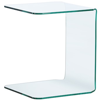 Stolik boczny Avarative 45x45 cm szklany