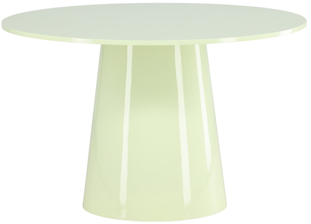 Stół do jadalni Lanzo okrągły 120 cm jasnozielony 