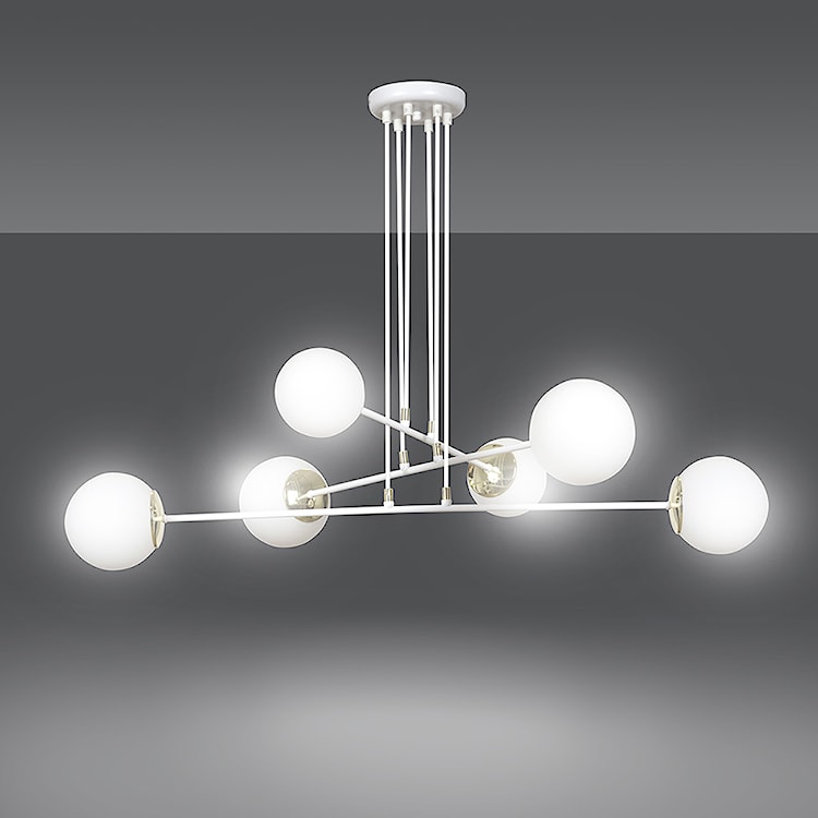 Lampa wisząca Rivarolo biała x6  - zdjęcie 2