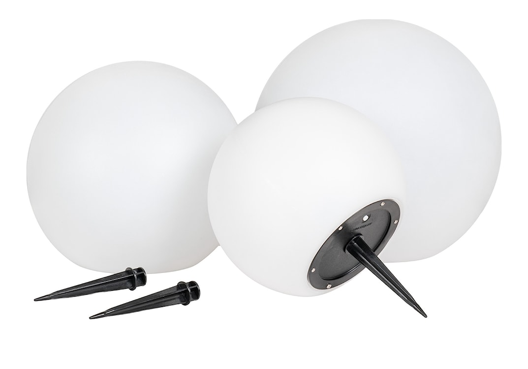 Zestaw trzech lamp solarnych Shifle białe