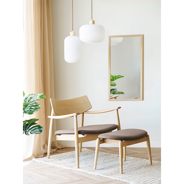 Lampa wisząca Argalo 30 cm biało-brązowa  - zdjęcie 2