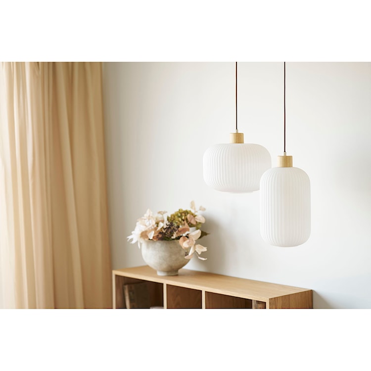 Lampa wisząca Argalo 30 cm biało-brązowa  - zdjęcie 3