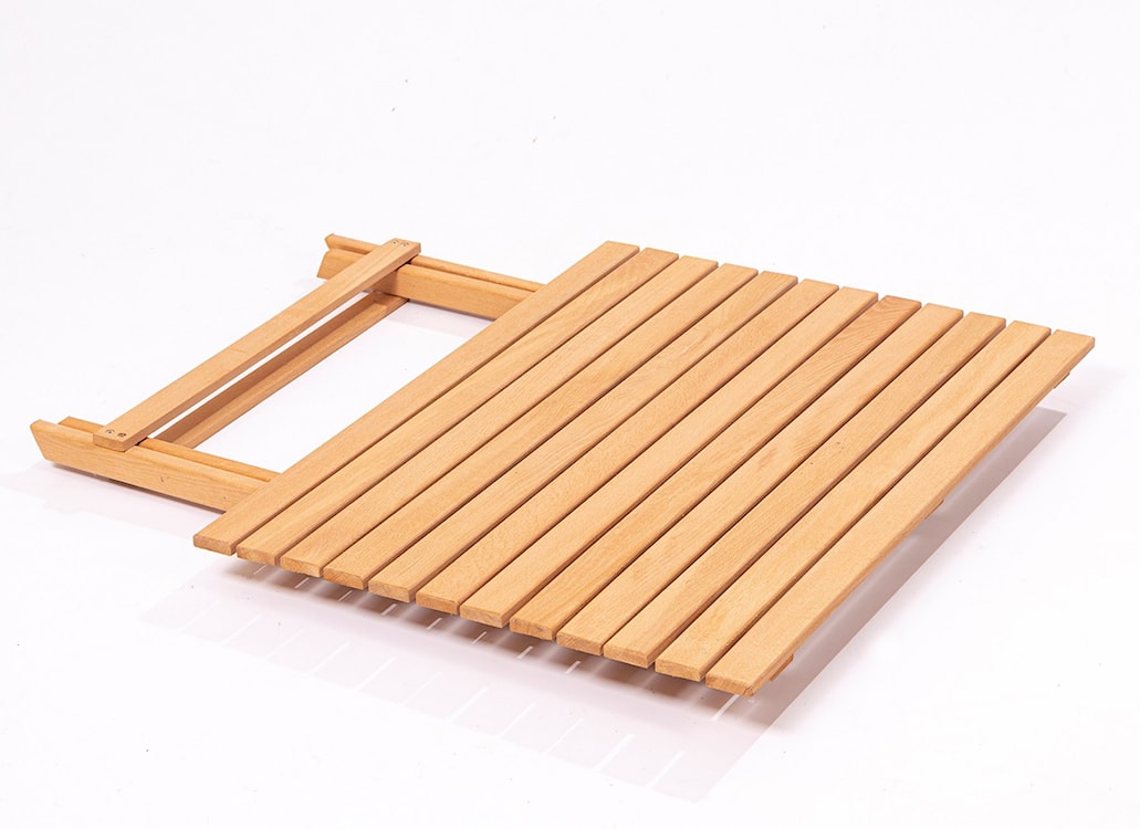 Stolik ogrodowy Invoter 60x80 cm drewno dębowe  - zdjęcie 2