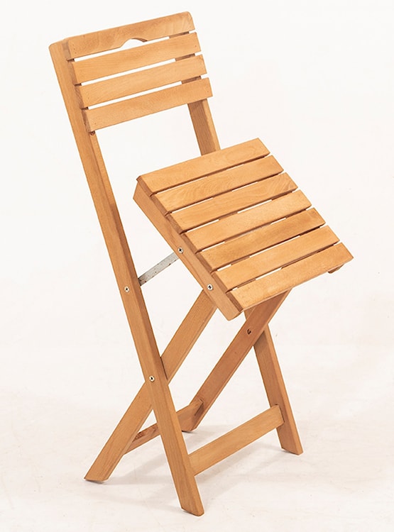 Zestaw ogrodowy Jammiter dwuosobowy stolik 50x50 cm i krzesła kremowe poduchy  - zdjęcie 3