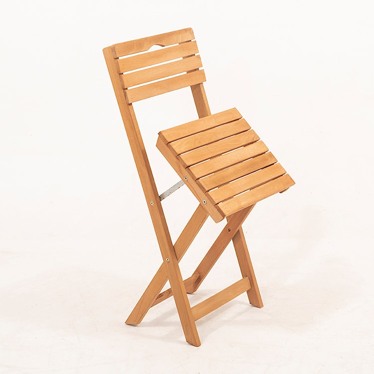 Zestaw ogrodowy Jammiter dwuosobowy stolik 80x60 cm i krzesła kremowe poduchy  - zdjęcie 4