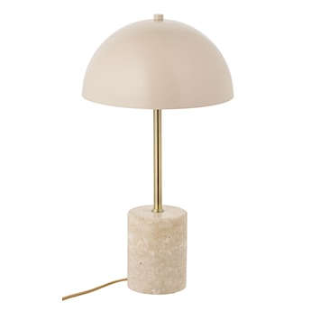Lampa stołowa Sheffield beżowa z marmurową podstawą