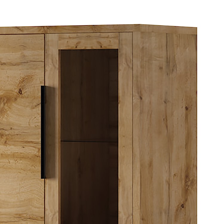 Barek Feliks trzydrzwiowy z trzema szufladami Dąb wotan  - zdjęcie 6