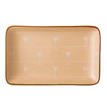Talerz Bloomingville Lusea z kamionki długość 19 cm