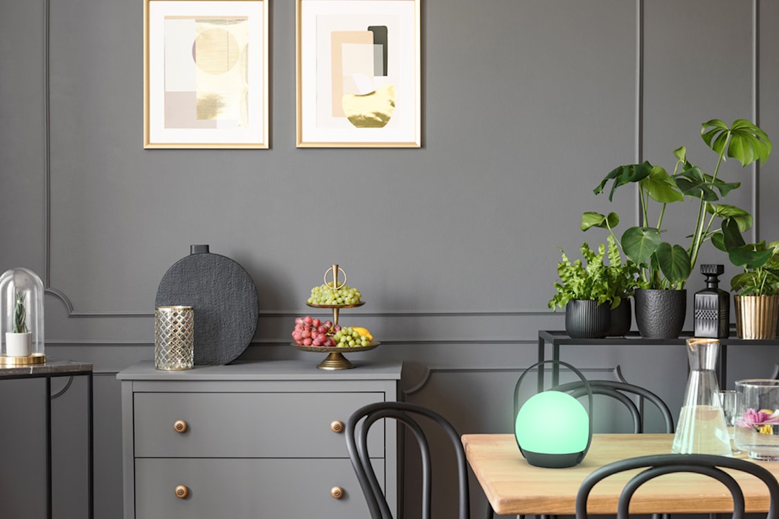 Lampa zewnętrzna Cardi LED czarno-biała  - zdjęcie 2