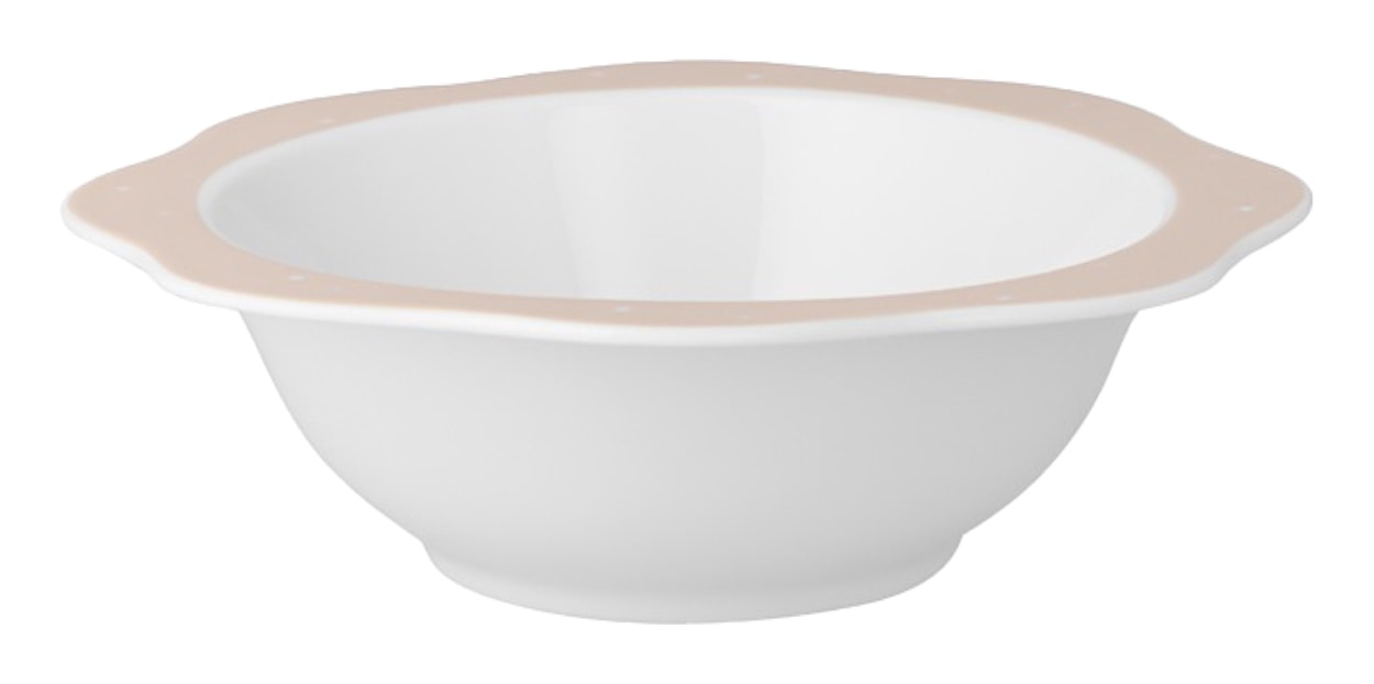 Zestaw dziecięcy porcelanowy dla 1 os. Lisek biało-brązowy  - zdjęcie 4