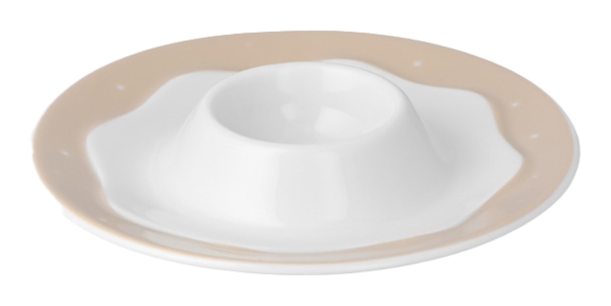 Zestaw dziecięcy porcelanowy dla 1 os. Lisek biało-brązowy  - zdjęcie 6
