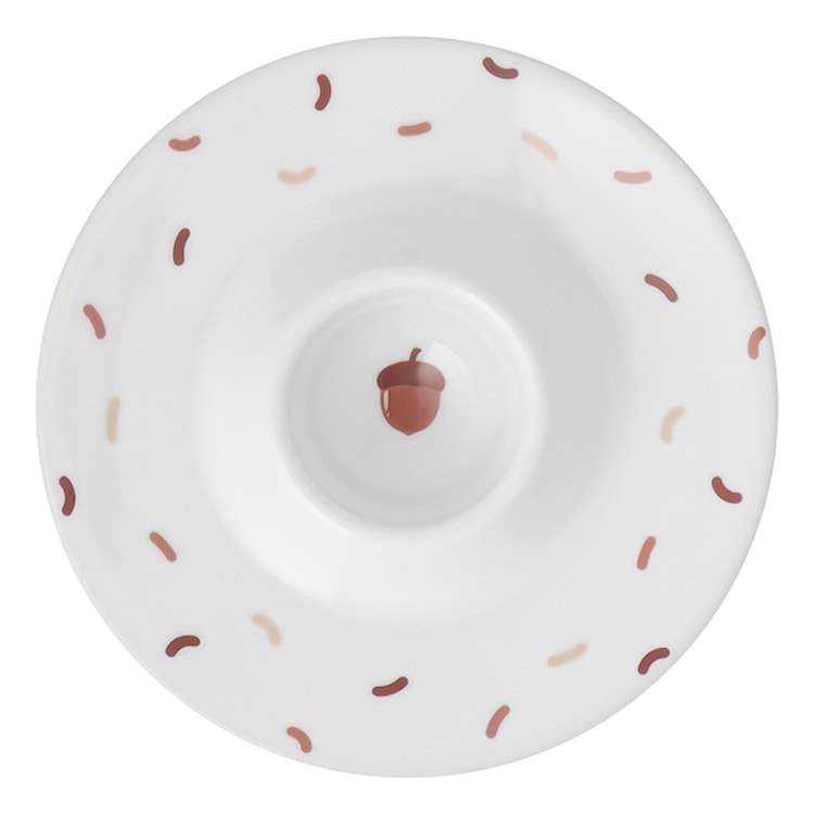 Zestaw dziecięcy porcelanowy dla 1 os. Wiewiórka biało-brązowy  - zdjęcie 6