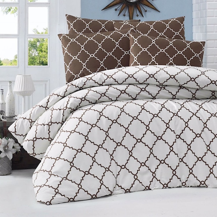 Komplet pościeli Maroko 200x220 cm z dwiema poszewkami na poduszkę 50x70 cm i z prześcieradłem 