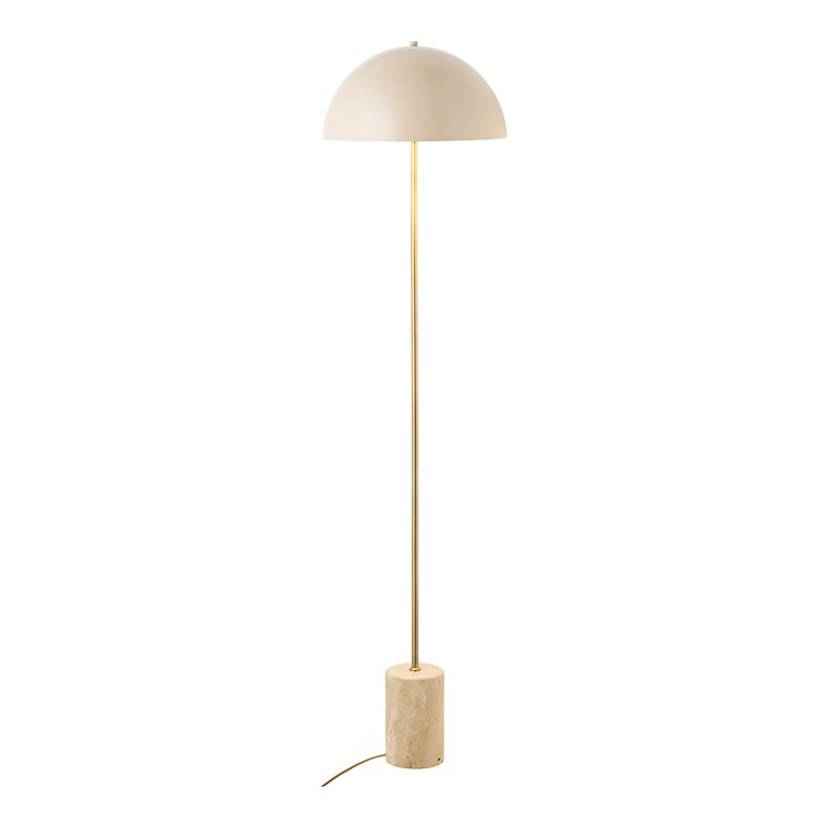Lampa podłogowa Sheffield beżowa z marmurową podstawą  - zdjęcie 4
