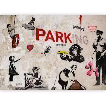 Fototapeta Kolaż graffiti Banksy 350x256 cm
