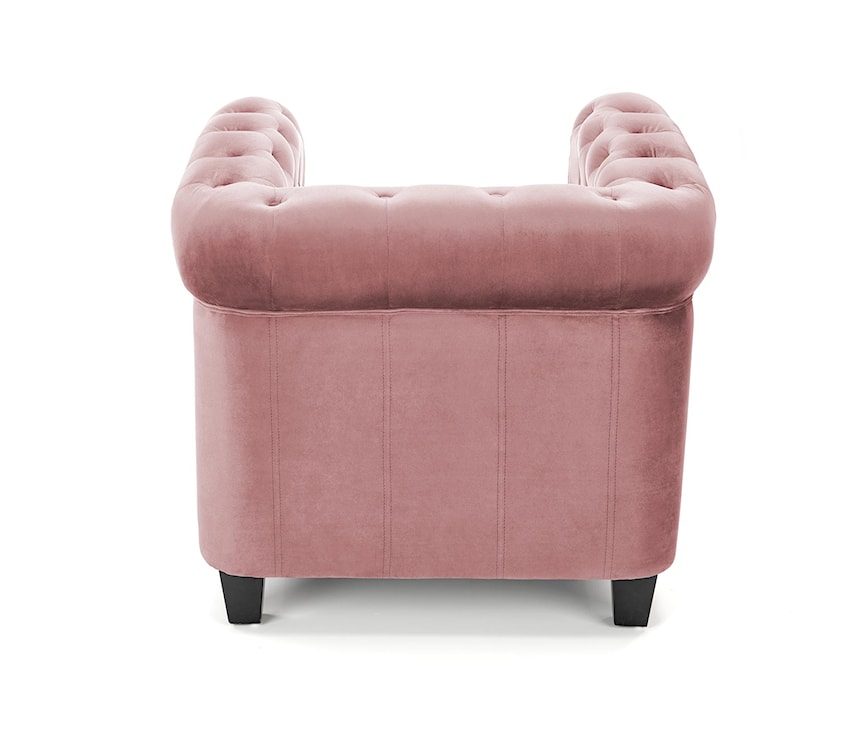 Fotel kubełkowy Visaus pikowany velvet różowy  - zdjęcie 3