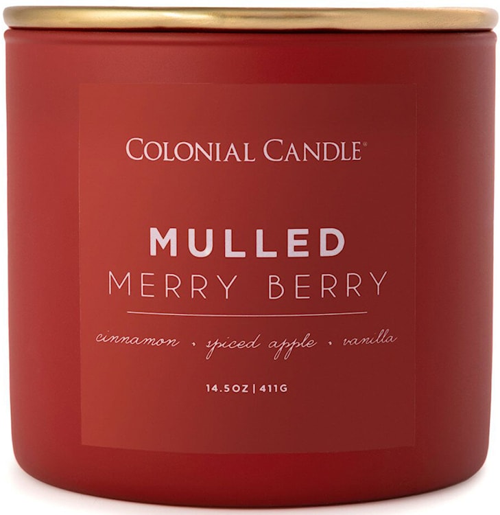 Świeca sojowa zapachowa Colonial Candle Pop Of Color Mulled Merry Berry 411 g