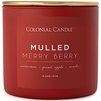 Świeca sojowa zapachowa Colonial Candle Pop Of Color Mulled Merry Berry 411 g