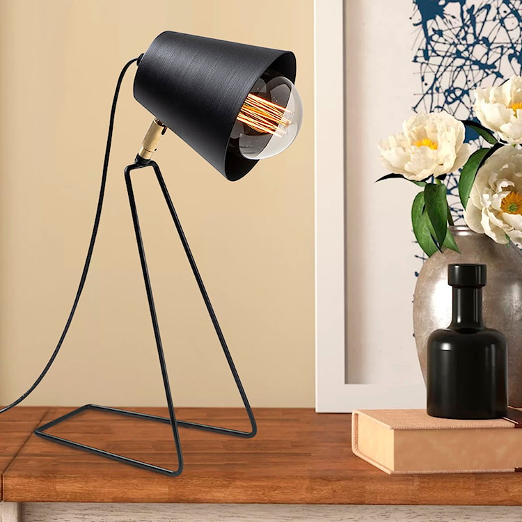 Lampa stołowa Dantarilia minimalistyczna czarna  - zdjęcie 4