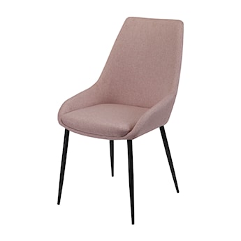 Krzesło tapicerowane Nerrom różowa plecionka wodoodporna