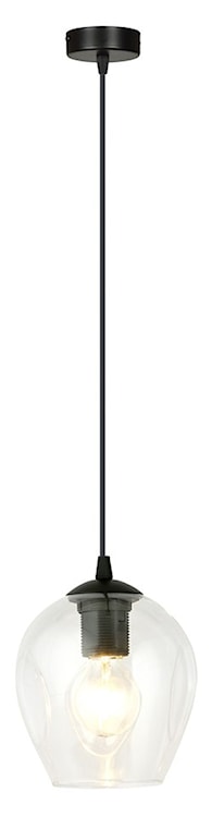 Lampa wisząca Istar czarna z transparentnym kloszem x1  - zdjęcie 7