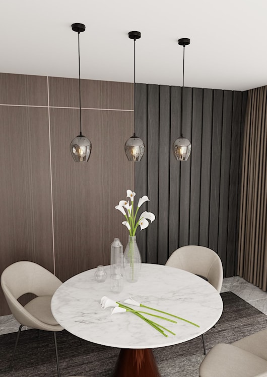 Lampa wisząca Istar czarna z grafitowym kloszem x1  - zdjęcie 2