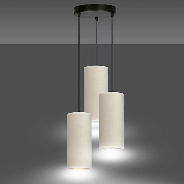 Lampa wisząca Bonett x3 asymetryczna średnica 35 cm biała  - zdjęcie 5