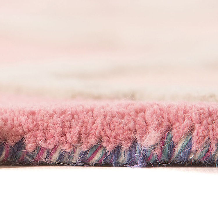 Dywan wełniany Rosella niebieski/różowy Prostokątny/120x170  - zdjęcie 7