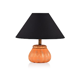 Lampa stołowa Hildore czarno/pomarańczowa
